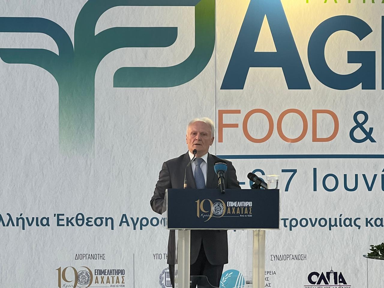 Ο Γ. Ανδριανός στην 1η Πανελλήνια Αγροτική Έκθεση Agro Food &amp; Drink Expo Patras