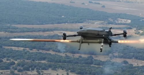 Ελληνικό Drone Sarisa II, οπλισμένο με ρουκέτες, σε ετοιμότητα μάχης