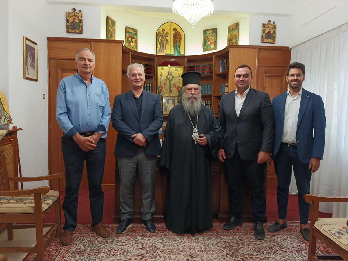 Συνάντηση του Περιφερειάρχη με τον Σεβασμιώτατο Μητροπολίτη κ.κ. Ευστάθιο στη Σπάρτη