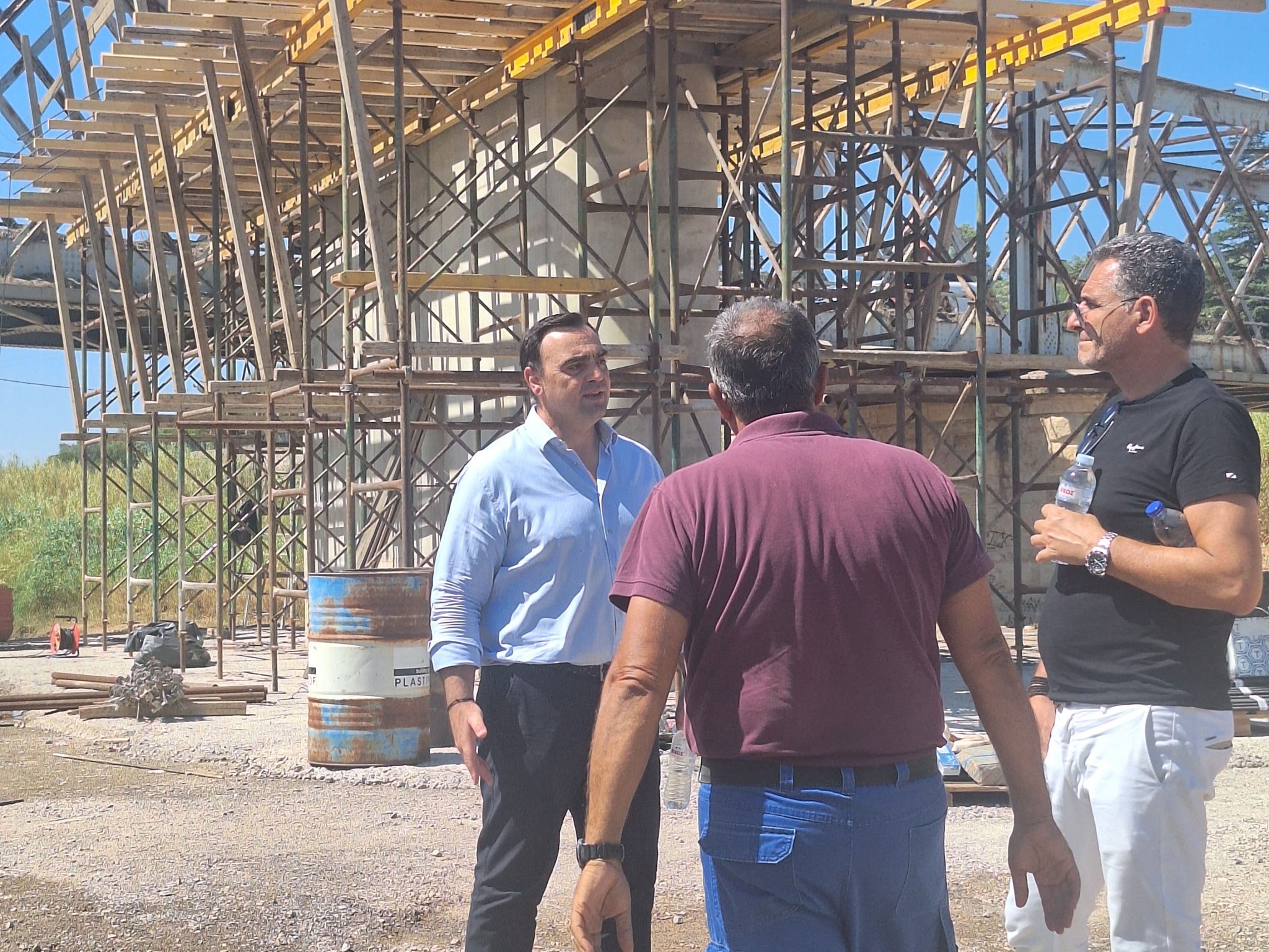 Αυτοψία του Αντιπεριφερειάρχη Θεόδωρου Βερούτη σε εργοτάξια της Λακωνίας