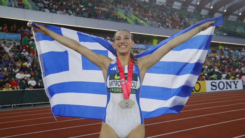 Ασημένιο Μετάλλιο για την Έβελυν Μητροπούλου στο μήκος στο Παγκόσμιο Στίβου Κ20