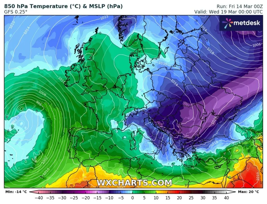 Πτώση θερμοκρασίας έως 15-20 βαθμούς από την Δευτέρα