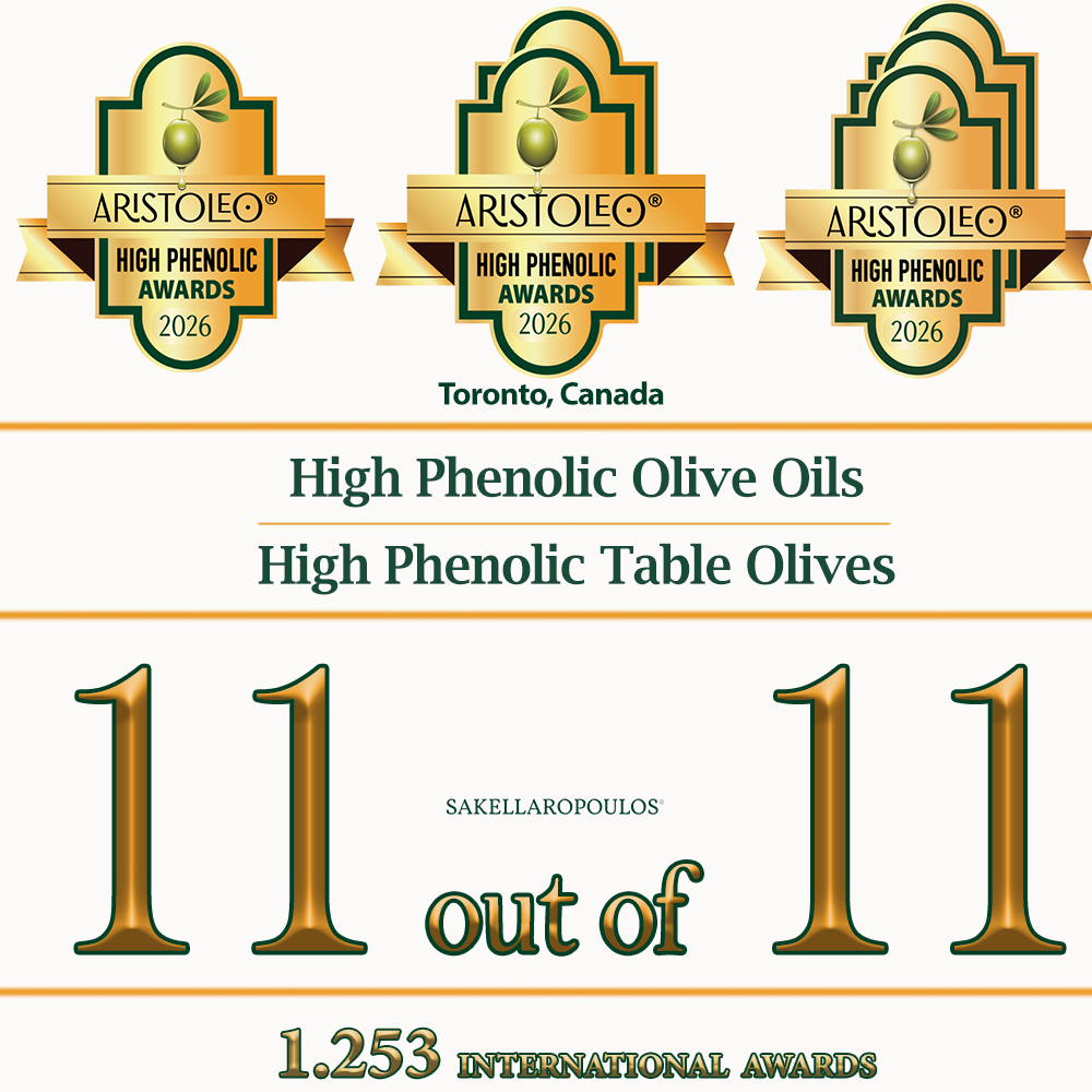 ARISTOLEO Awards-Τορόντο: Με 11 Βραβεία οι Ελαιώνες Σακελλαρόπουλου