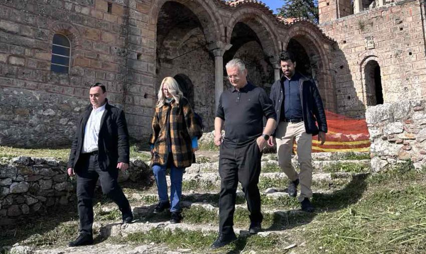 Αυτοψία Περιφερειάρχη Δημ. Πτωχού σε Μυστρά και έργα οδοποιίας στην Π.Ε. Λακωνίας