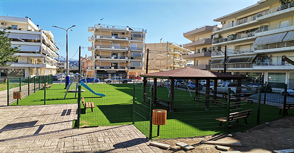 Από  σήμερα στο κοινό η παιδική χαρά στην Πλατεία  Σαϊινοπούλου 