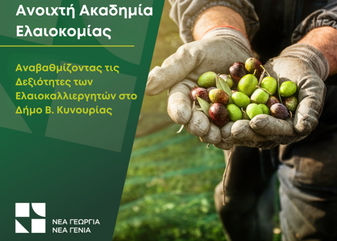 Ανοιχτή Ακαδημία Ελαιοκομίας ξεκινάει στο Άστρος Κυνουρίας