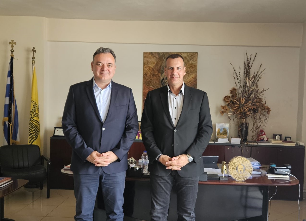 Συνάντηση του Δημάρχου Σπάρτης, κ. Μιχάλη Βακαλόπουλου με τον Γενικό Γραμματέα Πολιτισμού, κ. Γιώργο Διδασκάλου