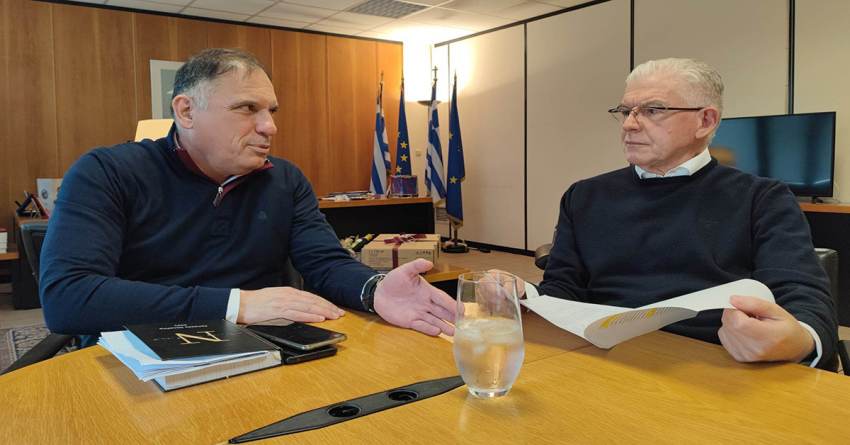 Ν. Κρητικός: Συνάντηση με τον Πρόεδρο του ΕΛΓΑ για τις αποζημιώσεις πυρόπληκτων και τις ζημιές από δάκο και γλοιοσπόριο