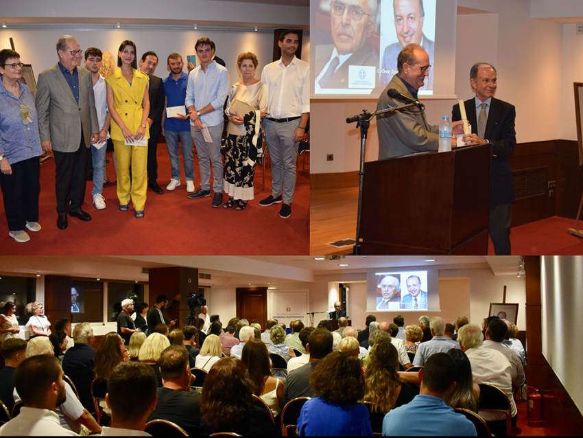 Ο περιφερειάρχης Πελοποννήσου Π. Νίκας επέδωσε στον πρέσβη επί τιμή Γιώργο Γεννηματά το βραβείο Δοκιμίου Ελευθέρου Στοχασμού στη μνήμη του Παναγιώτη Φωτέα