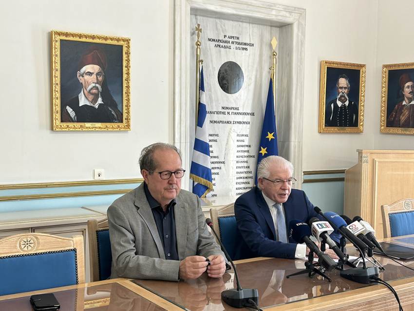 Συνάντηση του περιφερειάρχη Πελοποννήσου Π. Νίκα με τον πρόεδρο του ΕΛΓΑ Ανδρ. Λυκουρέντζο