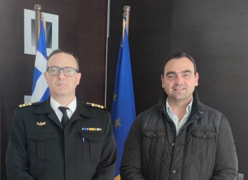 Συνάντηση Βερούτη με νέο Λιμενάρχη Γυθείου