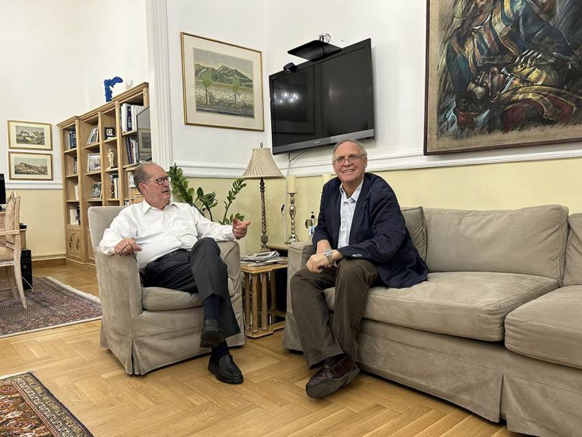 Ο περιφερειάρχης Πελοποννήσου Π. Νίκας συναντήθηκε με τον δήμαρχο Σπάρτης