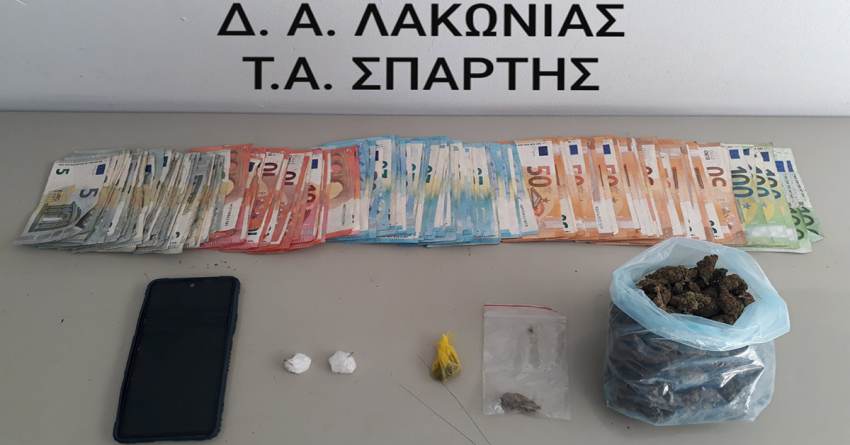 Συνελήφθη ένα (1) άτομο για ναρκωτικά στη Σπάρτη