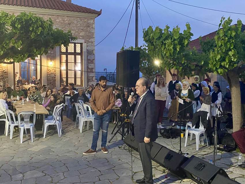 Ο περιφερειάρχης Πελοποννήσου Π. Νίκας στο Γεράκι Λακωνίας