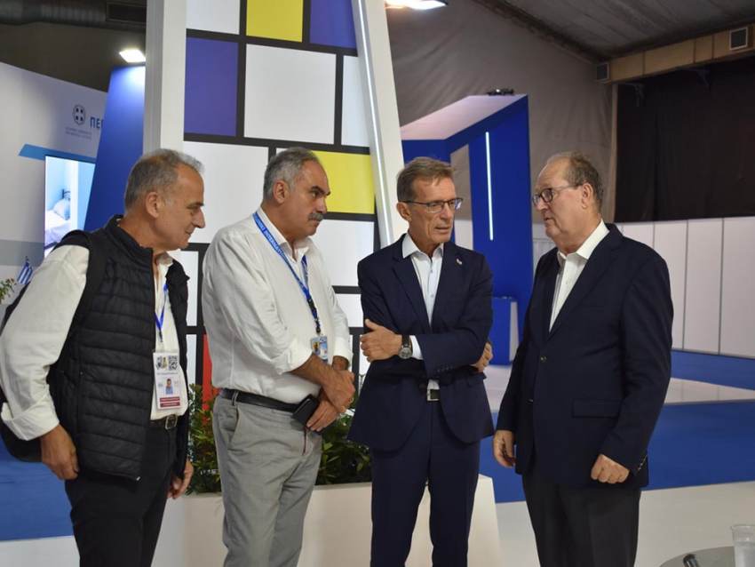 Η “αντένα” της ΔΕΘ HELEXPO στη Μεγαλόπολη σε συνάντηση, στη Θεσσαλονίκη, του περιφερειάρχη Πελοποννήσου Π. Νίκα με στελέχη της διοίκησης της ΔΕΘ