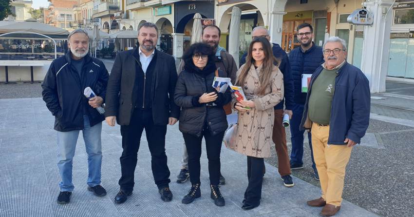 Περιοδεία κλιμακίου του ΣΥΡΙΖΑ-ΠΣ Σπάρτης στην τοπική αγορά της πόλης