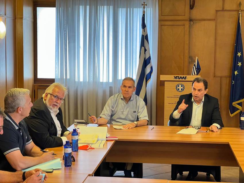 Συνάντηση εργασίας Γεωργαντά – Δαβάκη – Παπαγιαννίδη για τα αρδευτικά έργα της Λακωνίας και την κτηνοτροφία