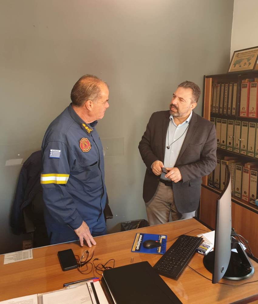 Στ. Αραχωβίτης: Επίσκεψη στην Πυροσβεστική Υπηρεσία Λακωνίας στη Σπάρτη