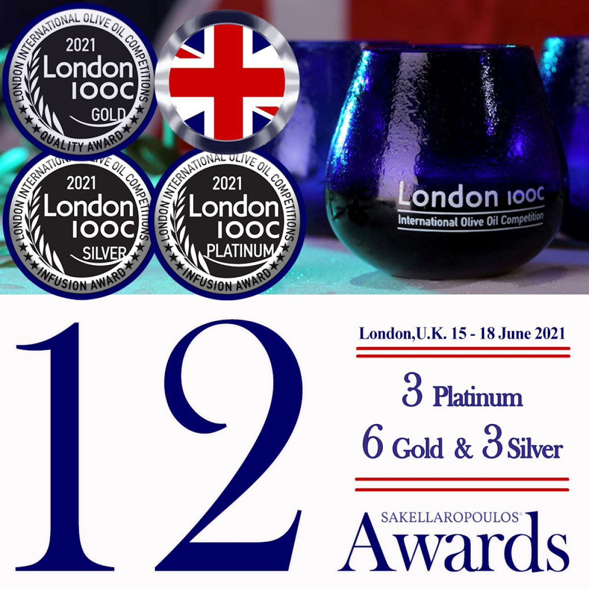 Λονδίνο 2021: 12 στα 12 για τους ελαιώνες Σακελλαρόπουλου