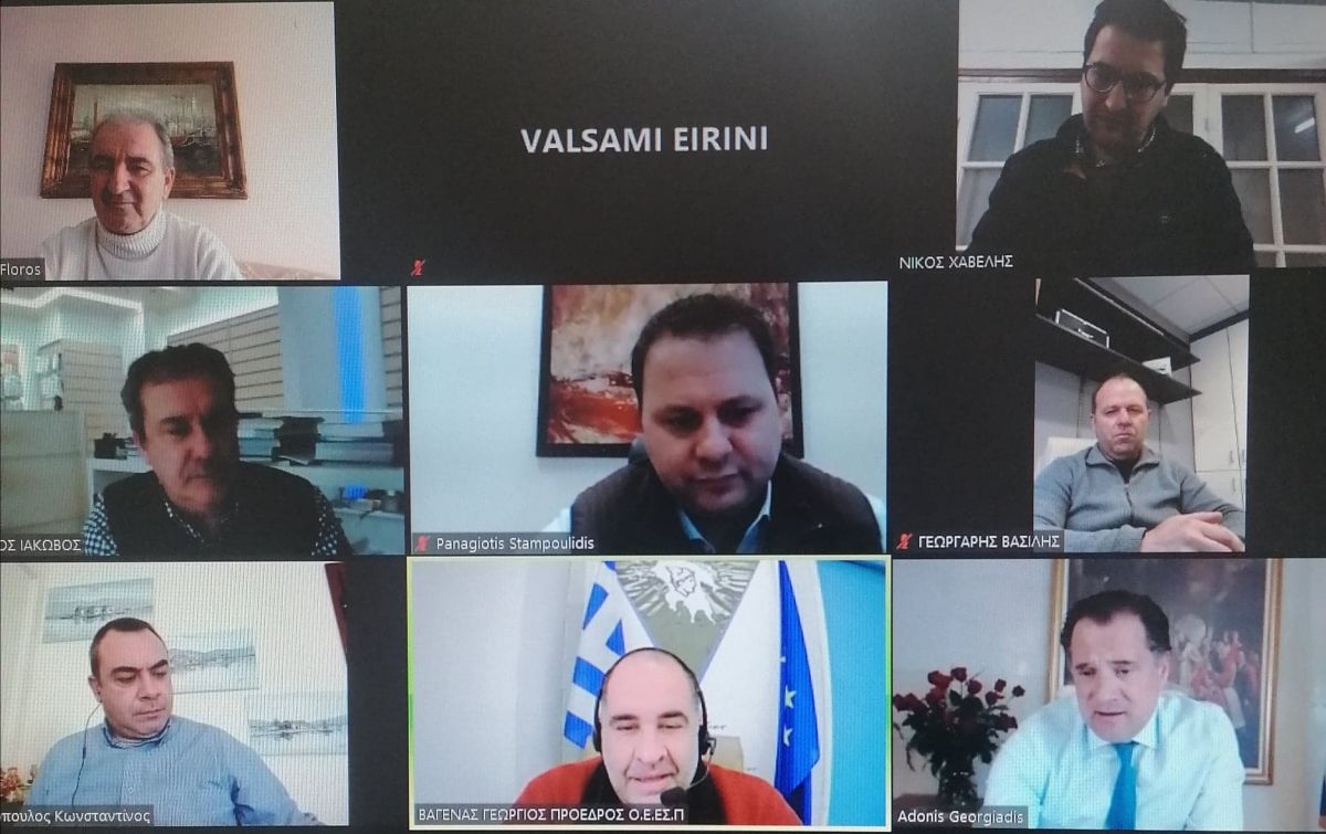 ΔΙΑΔΙΚΤΥΑΚΗ ΣΥΝΑΝΤΗΣΗ ΜΕ ΤΟΝ ΥΠΟΥΡΓΟ ΑΝΑΠΤΥΞΗΣ ΚΑΙ ΕΠΕΝΔΥΣΕΩΝ κ. ΑΔΩΝΙ ΓΕΩΡΓΙΑΔΗ