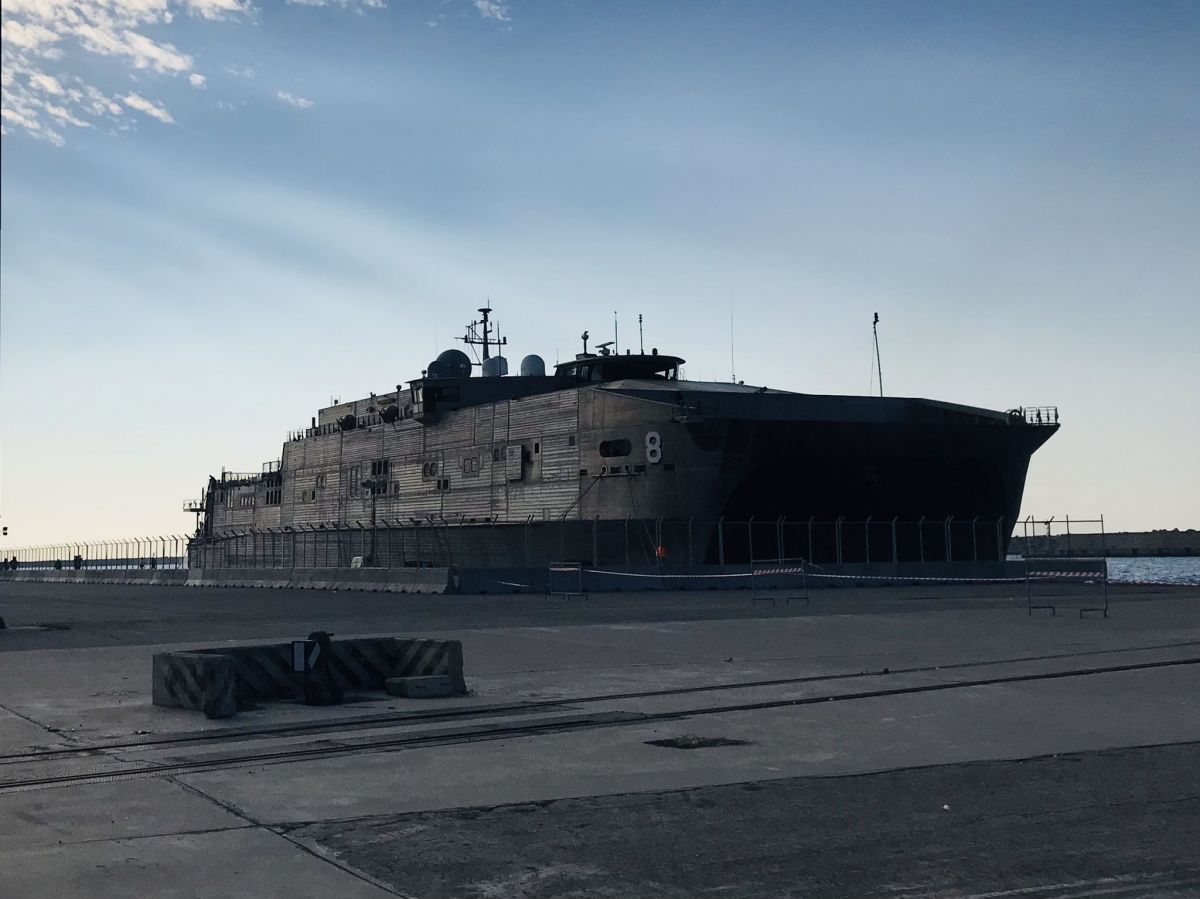 To USNS YUMA στο λιμάνι της Αλεξανδρούπολης
