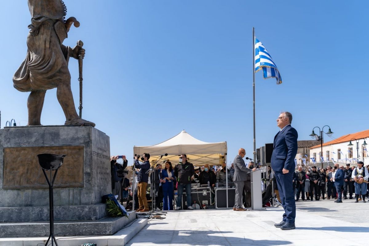 Ο Τ. Θεοδωρικάκος στη Μάνη για την επέτειο της Επανάστασης του '21