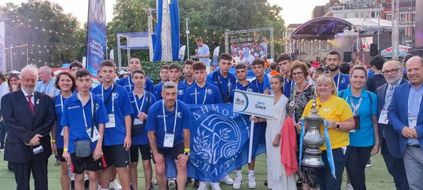 Συγχαρητήρια του Δήμου Σπάρτης στους συμμετέχοντες στους Διεθνείς Παιδικούς Αγώνες στο Coventry!