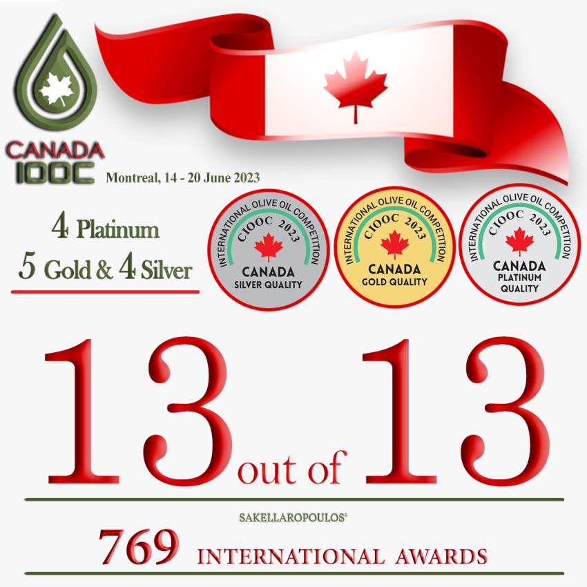 Με το απόλυτο 13 στα 13, στο Μόντρεαλ του Καναδά, οι ελαιώνες Σακελλαρόπουλου