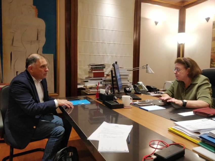 Συνάντηση με την  κ. Λίνα Μενδώνη: