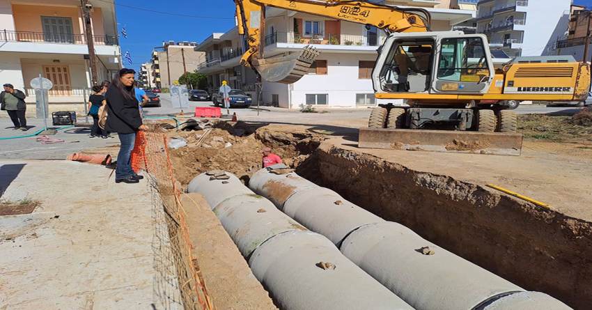 Ξεκίνησαν οι εργασίες ολοκλήρωσης του δικτύου ομβρίων στην οδό Κύπρου