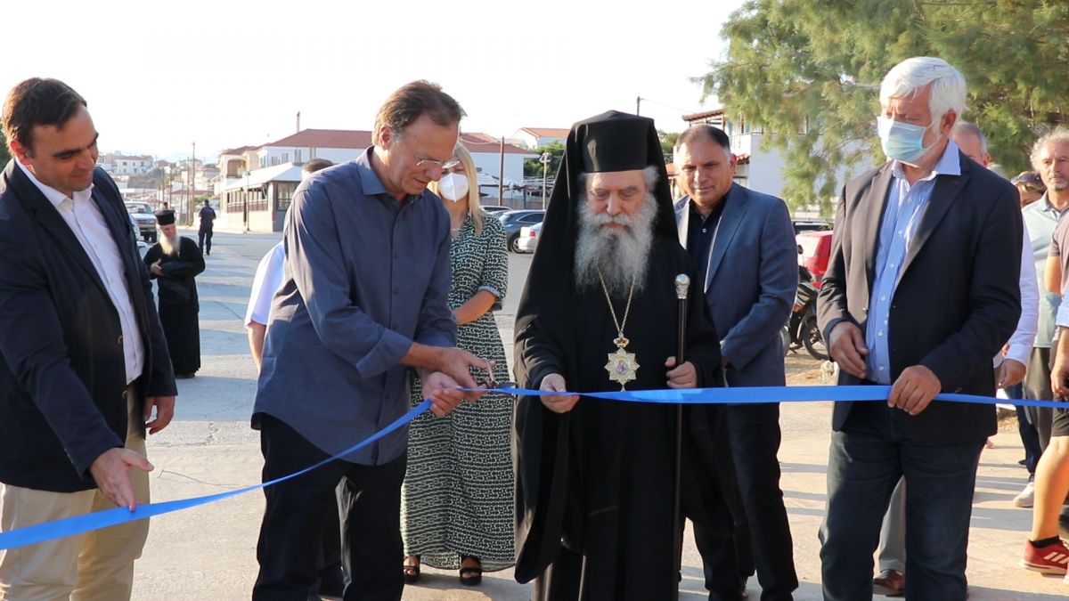 Ο Π. ΤΑΤΟΥΛΗΣ στα εγκαίνια του δρόμου που συνδέει τη Νεάπολη-με το λιμάνι Παλαιοκάστρου
