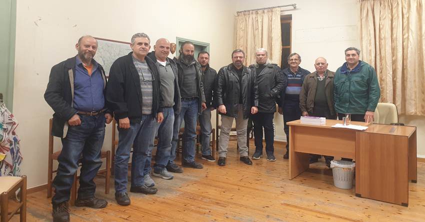 Σύσκεψη Αραχωβίτη-Προέδρων Τ.Κ στο Σμύνος για τις αποζημιώσεις των πυρόπληκτων παραγωγών