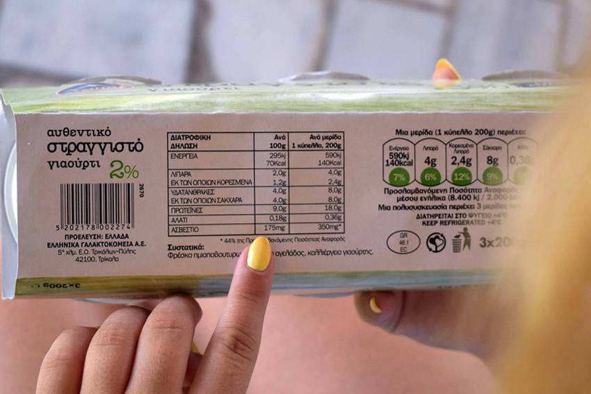 Συνεργασία Ελλάδας, Ιταλίας, Κύπρου, Ουγγαρίας και Ρουμανίας για τη διατροφική σήμανση