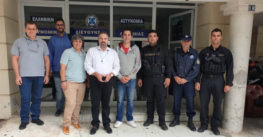 Επίσκεψη Στ. Αραχωβίτη στην Αστυνομική Διεύθυνση Λακωνίας
