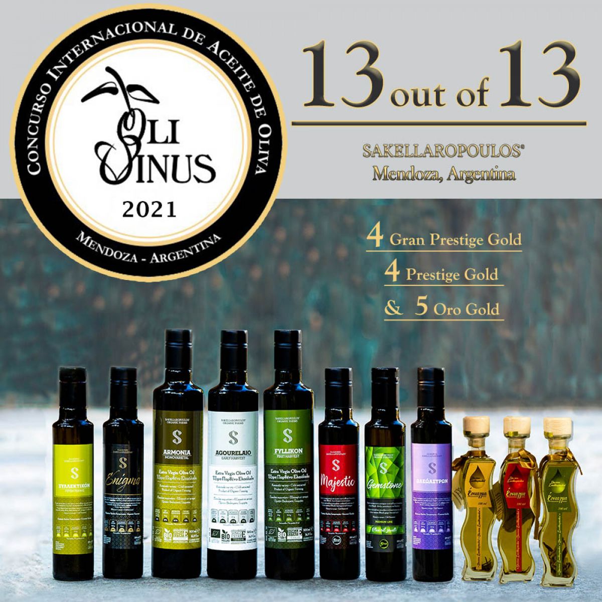 Αργεντινή 2021 : Μοναδική διεθνής επιτυχία για τους ελαιώνες Σακελλαρόπουλου, στην Αργεντινή