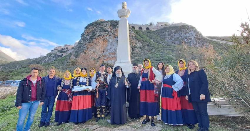 Τρισάγιο για τα 176 χρόνια από το θάνατο του μεγάλου Μανιάτη Οπλαρχηγού Πέτρου Μαυρομιχάλη