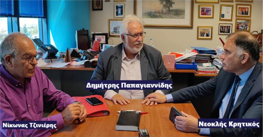 Ν. Κρητικός: «Προωθούνται σημαντικά έργα» Συνάντηση με το Γ.Γ. Ενωσιακών Πόρων &amp; Υποδομών