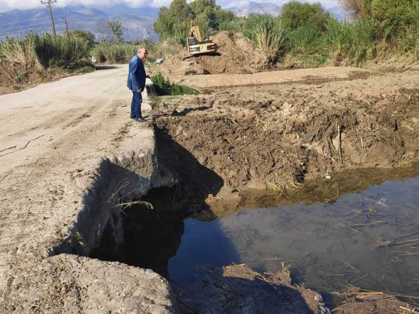 Σε εξέλιξη τα έργα σε διάφορες περιοχές της Π.Ε. Λακωνίας