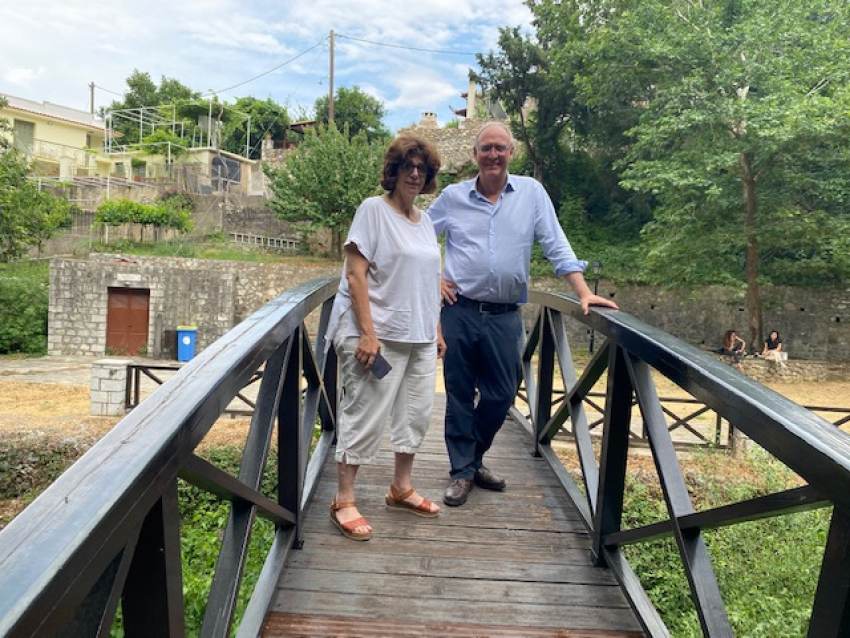 Προχωρούν τα έργα στην Τ.Κ. Μυστρά - Αυτοψία του Δημάρχου στα σημεία