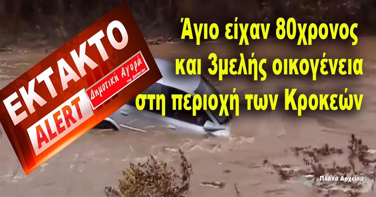 Άγιο είχαν 80χρονος και 3μελης οικογένεια στη περιοχή των Κροκεών