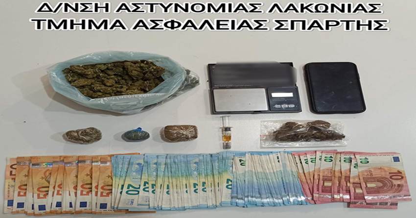 Συνελήφθη ένα (1) άτομο για ναρκωτικά στη Σπάρτη