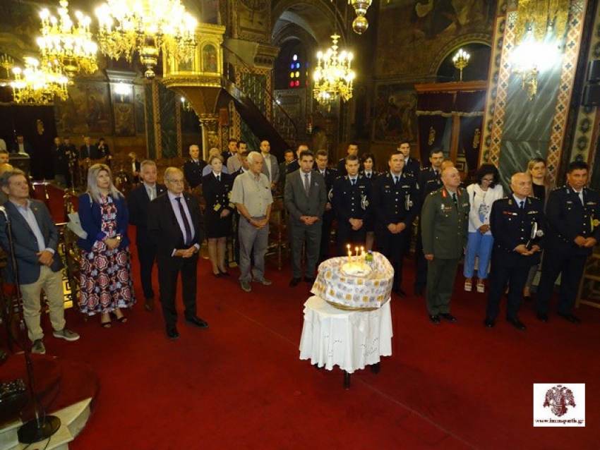 Σπάρτη | Δοξολογία για τον Προστάτη της ΕΛ.ΑΣ. Άγιο Αρτέμιο στον Μητροπολιτικό Ναό