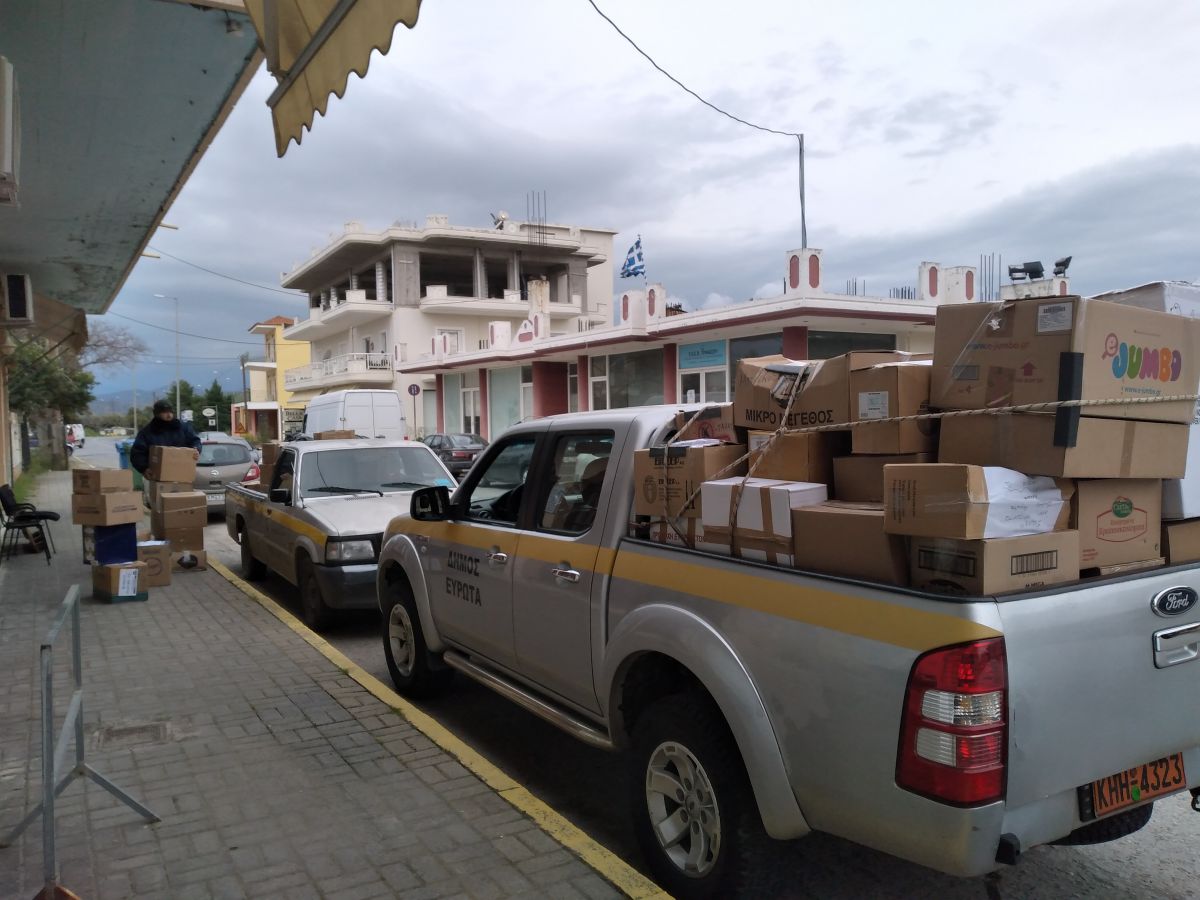 ΔΗΜΟΣ ΕΥΡΩΤΑ: ΑΠΟΣΤΟΛΗ ΑΝΘΡΩΠΙΣΤΙΚΗΣ ΒΟΗΘΕΙΑΣ ΣΤΟΝ ΔΟΚΙΜΑΖΟΜΕΝΟ ΛΑΟ ΤΗΣ ΟΥΚΡΑΝΙΑΣ