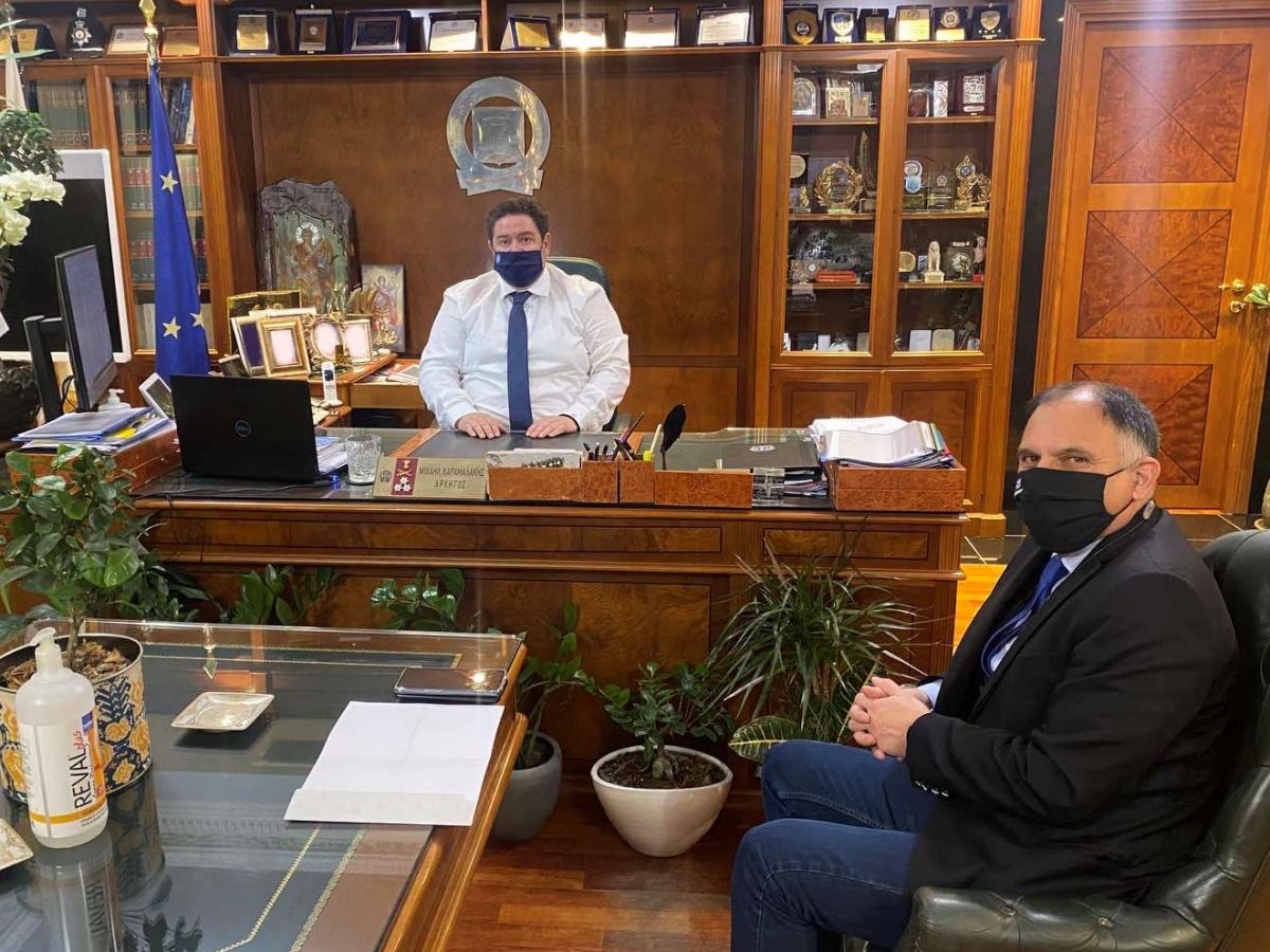 Νεοκλής Κρητικός με τον Αρχηγό της Ελληνικής Αστυνομίας:  Ανάγκη στελέχωσης του Α.Τ Ευρώτα