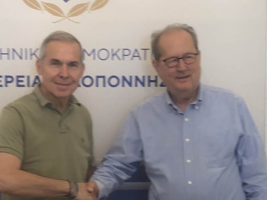Συνάντηση του περιφερειάρχη Πελοποννήσου Π. Νίκα με τον βουλευτή Λακωνίας Θ. Δαβάκη