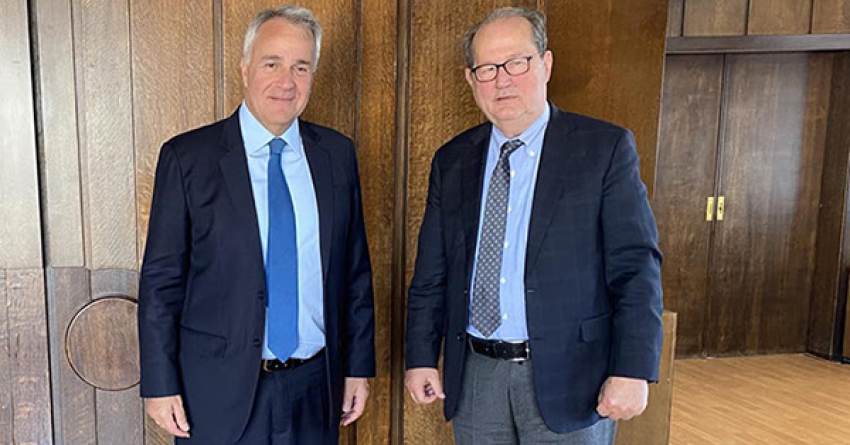 Ο περιφερειάρχης Πελοποννήσου Π. Νίκας συναντήθηκε στην Αθήνα με τον υπουργό Εσωτερικών Μ. Βορίδη