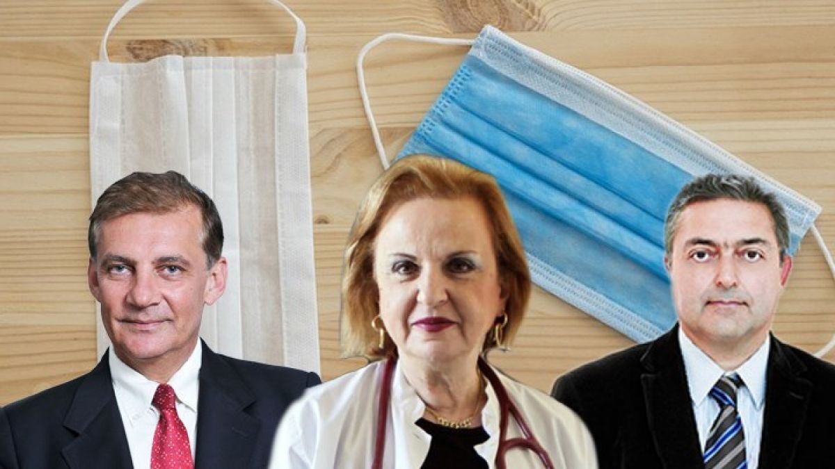 Μάσκες: Διπλές ή μονές; Υφασμάτινες ή ιατρικές; - Βασιλακόπουλος, Δημόπουλος και Παγώνη απαντούν
