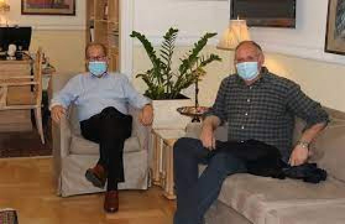 Συνάντηση του περιφερειάρχη Π. Νίκα με τον δήμαρχο Σπάρτης Π. Δούκα για τον Ευρώτα