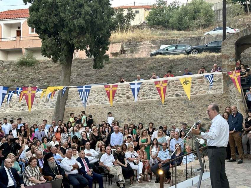 Π. Νίκας στα θυρανοίξια του ναού Κοιμήσεως της Θεοτόκου στην Απιδέα, “εξαιρετική συνεργασία με το υπουργείο και την υπουργό Πολιτισμού”