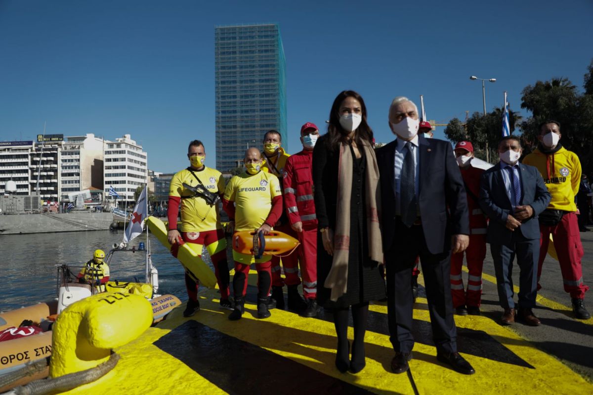 Ο Ε.Ε.Σ. με ναυαγοσωστικό σκάφος και διασωστικό ρομπότ (EMILY) στον εορτασμό των Θεοφανείων